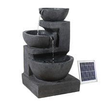 60cm Larus 3 Tier Solar Fountain with LED